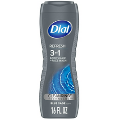 Dial Men 3in1 Body, Hair and Face Wash, Hydro Fresh,